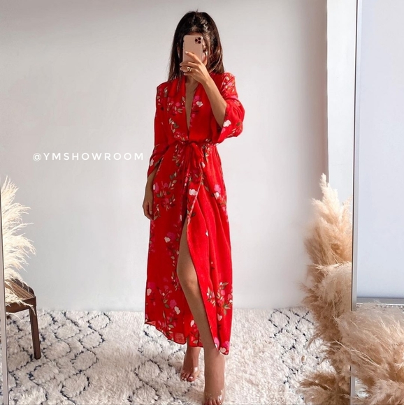 ZARA long floral dress - Picture 12 of 13